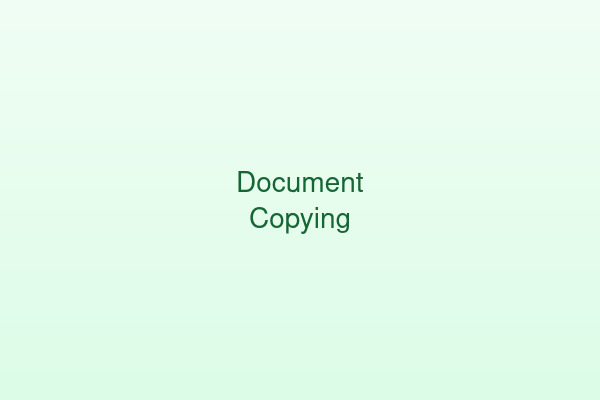 Document copying services
