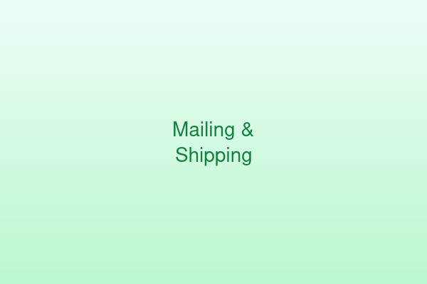 Mailing and shipping services